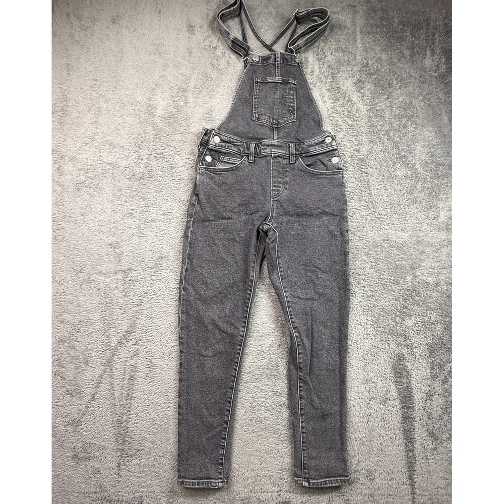 Levis Denim Overalls Jumpsuit Gray XS Skinny Leg Stretch Cotton Boho City Girl